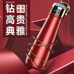 创意爆款钻石智能保温杯304不锈钢多功能智能水杯礼品定制