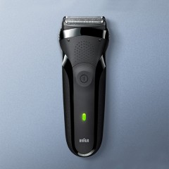 博朗（BRAUN）剃须刀德国进口三刀头3系300S全身水洗电动刮胡刀定制